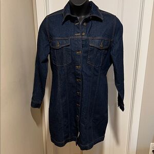LOFT Dark Blue Denim Dress